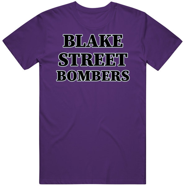 Men's Homage Purple Colorado Rockies Doodle Collection Blake St. Bombers Tri-Blend T-Shirt Size: Large